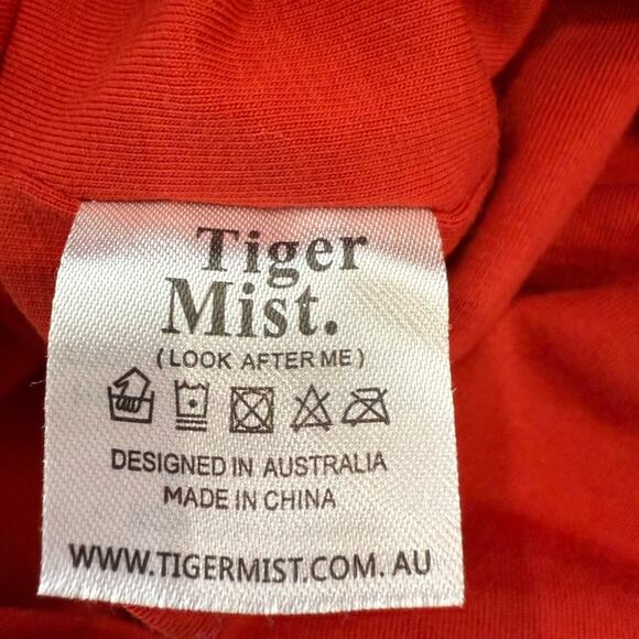 Tiger Mist Bentley Strappy Back Body-con Mini Dress Rust Red Size Large - Picture 8 of 11